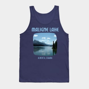 Maligne Lake Alberta Canada Tank Top